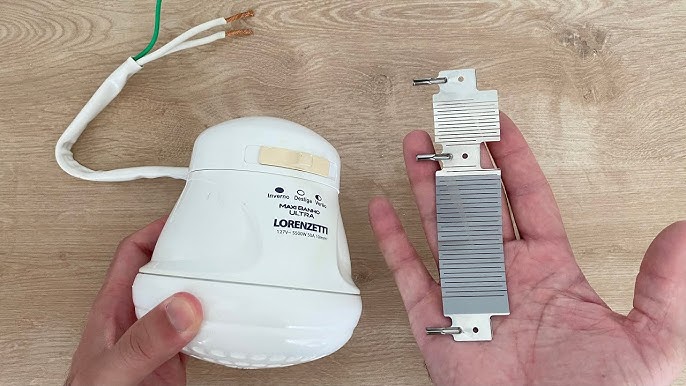 Resistência queimada de um chuveiro